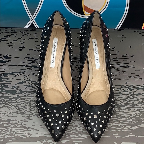 Diane Von Furstenberg Shoes - DIANE VON FURSTENBERG STUDDED HEELS